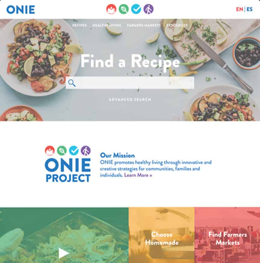 ONIE Branding Web Design Development